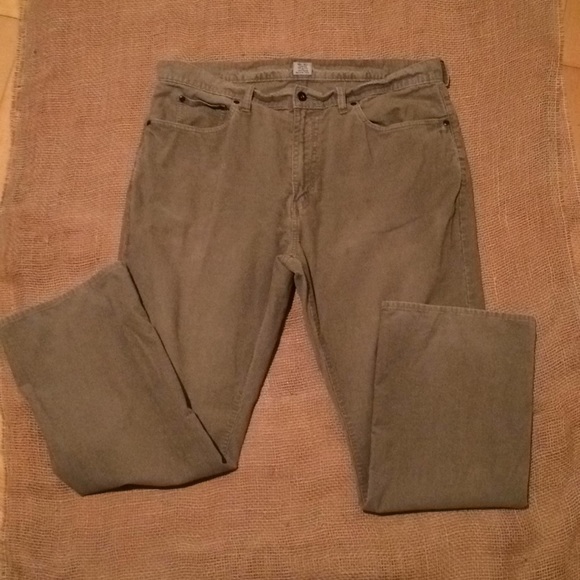 J Crew corduroy tan 38X30 vintage bootcut pants - Picture 1 of 7
